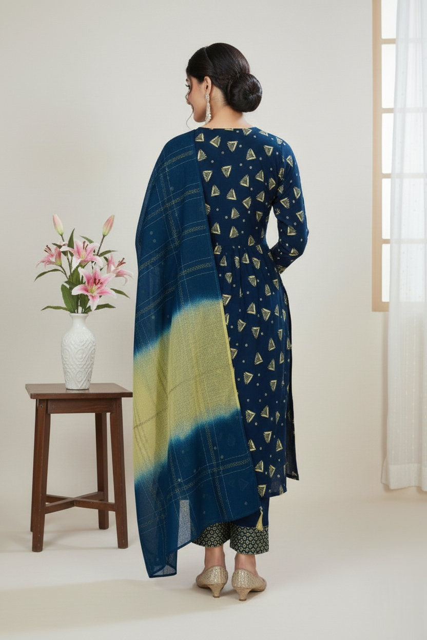 Tulip Cotton Printed Stitched Salwar Suit XXL 3004