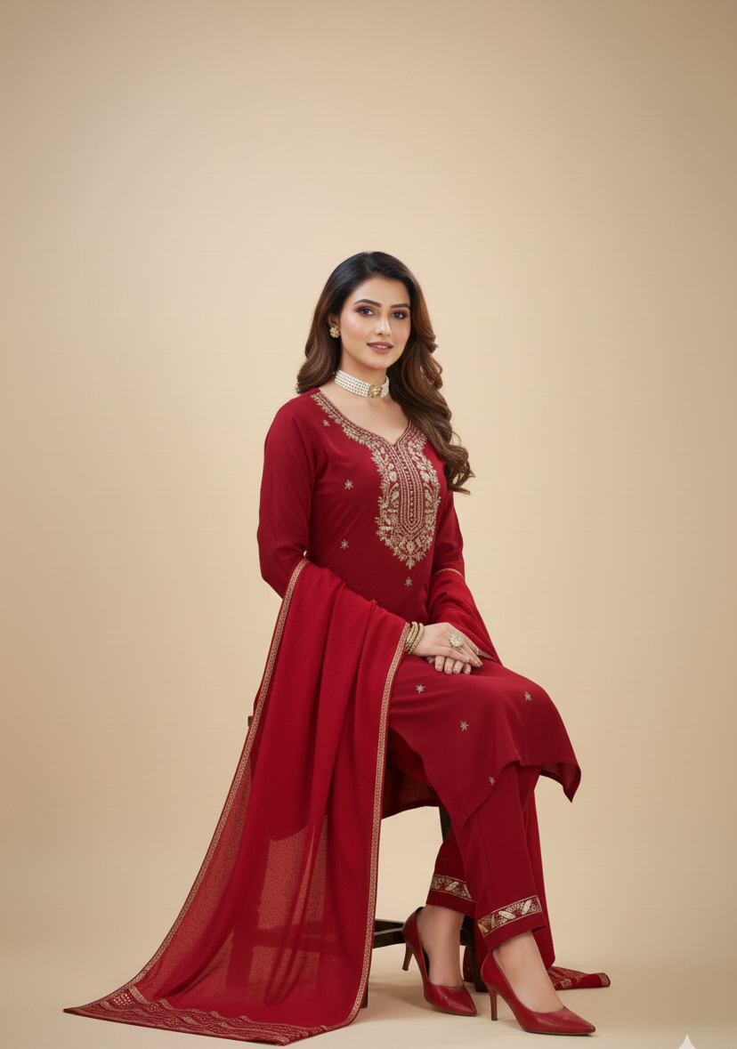 Abhilasha Cotton Printed Stitched Salwar Suit 1002