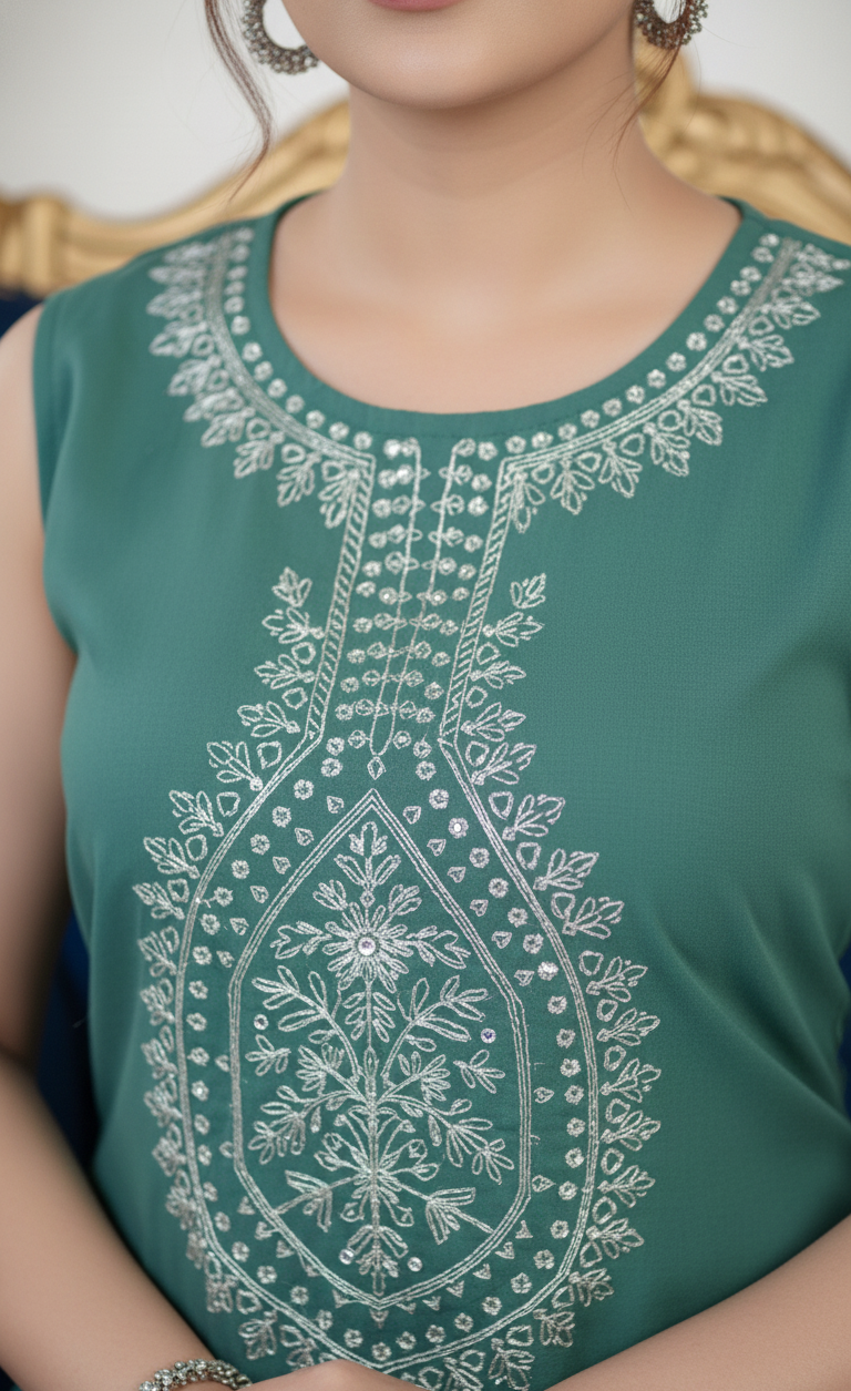 Sikha Sleeveless Cotton Kurti 3