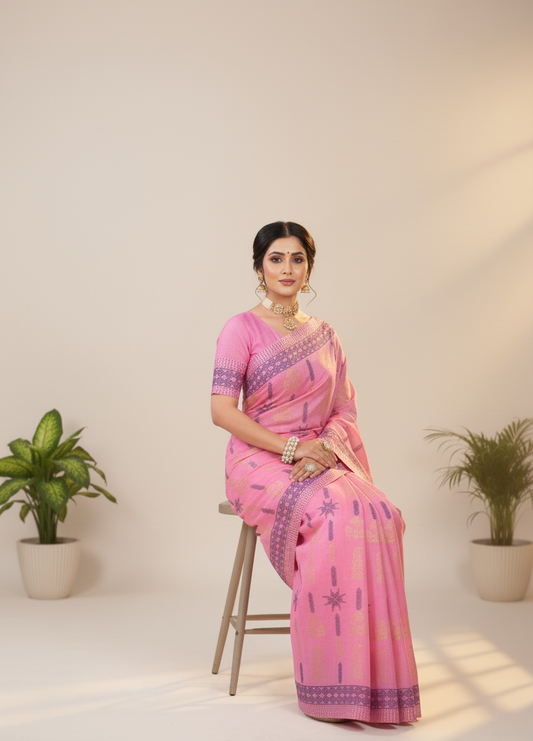 Daisy Vol Premium Cotton Saree