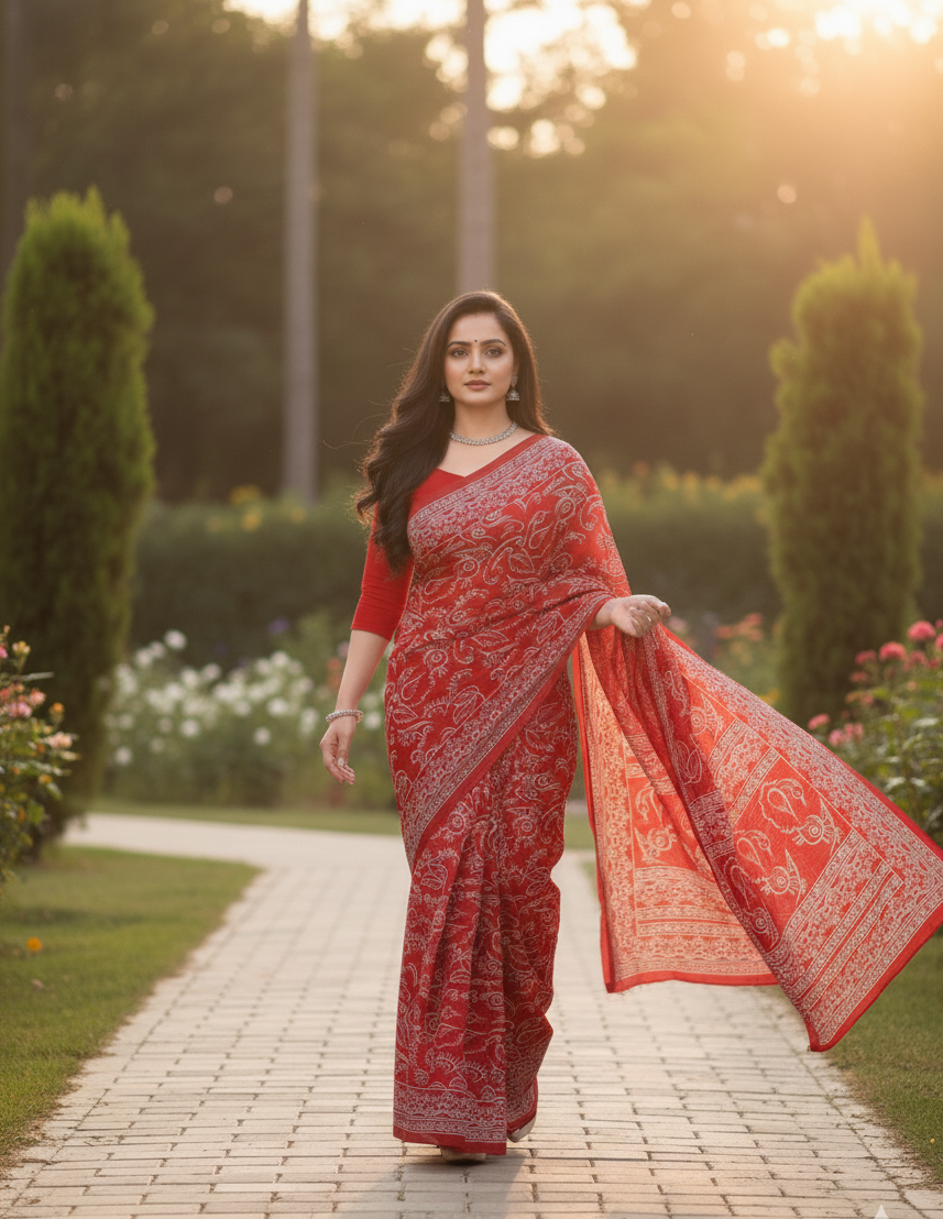 Priya 7 Cotton printed Saree  424410