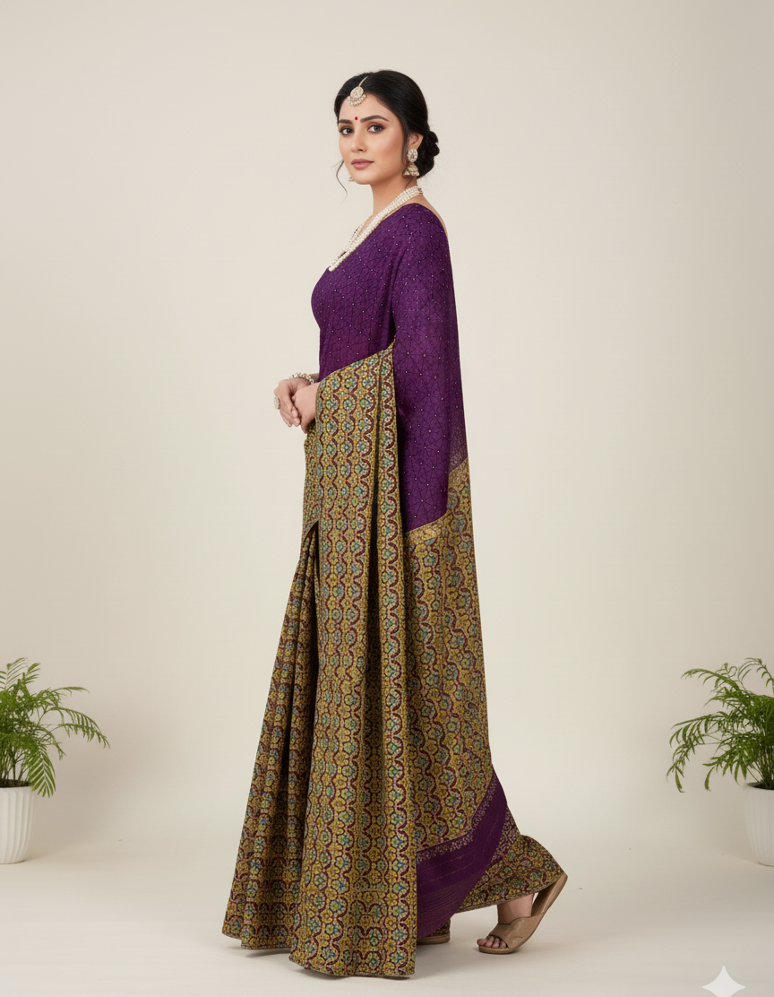 Kolkata Bridge 3 Cotton Printed Saree 1008
