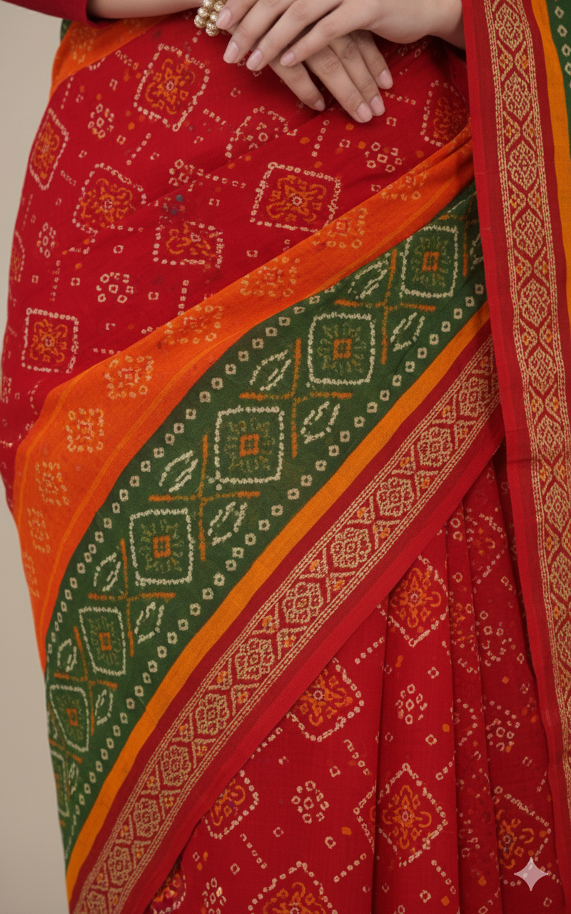 Janak Nandini Cotton Embroidery Saree 14097