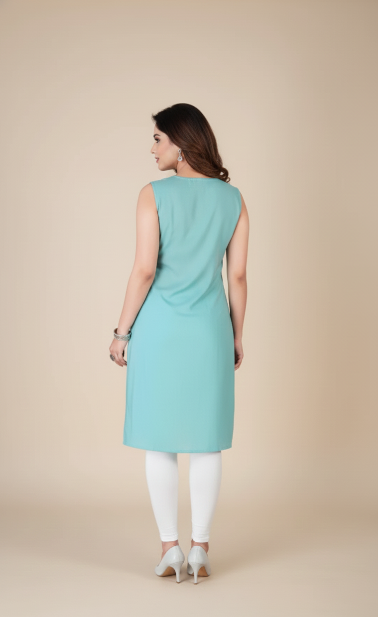 Sikha Sleeveless Cotton Kurti 5