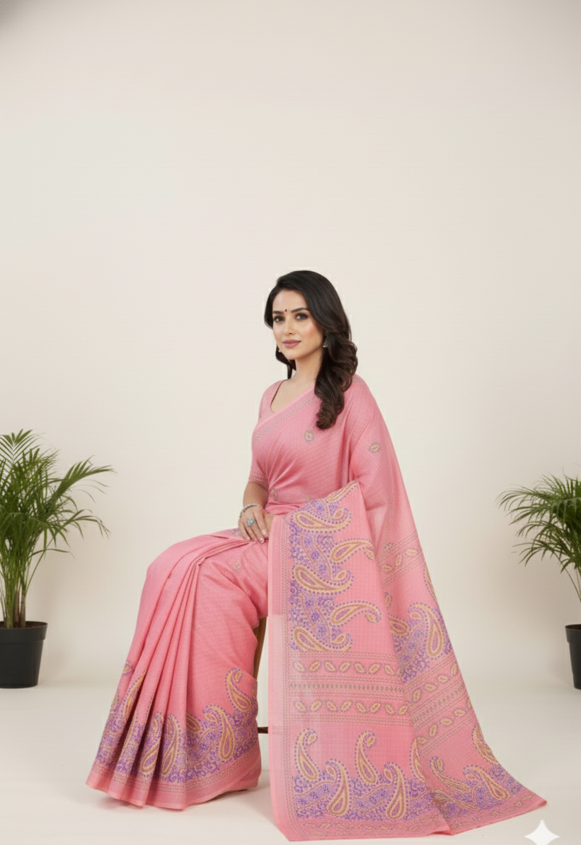 Mabesha Cotton Printed Saree 3582