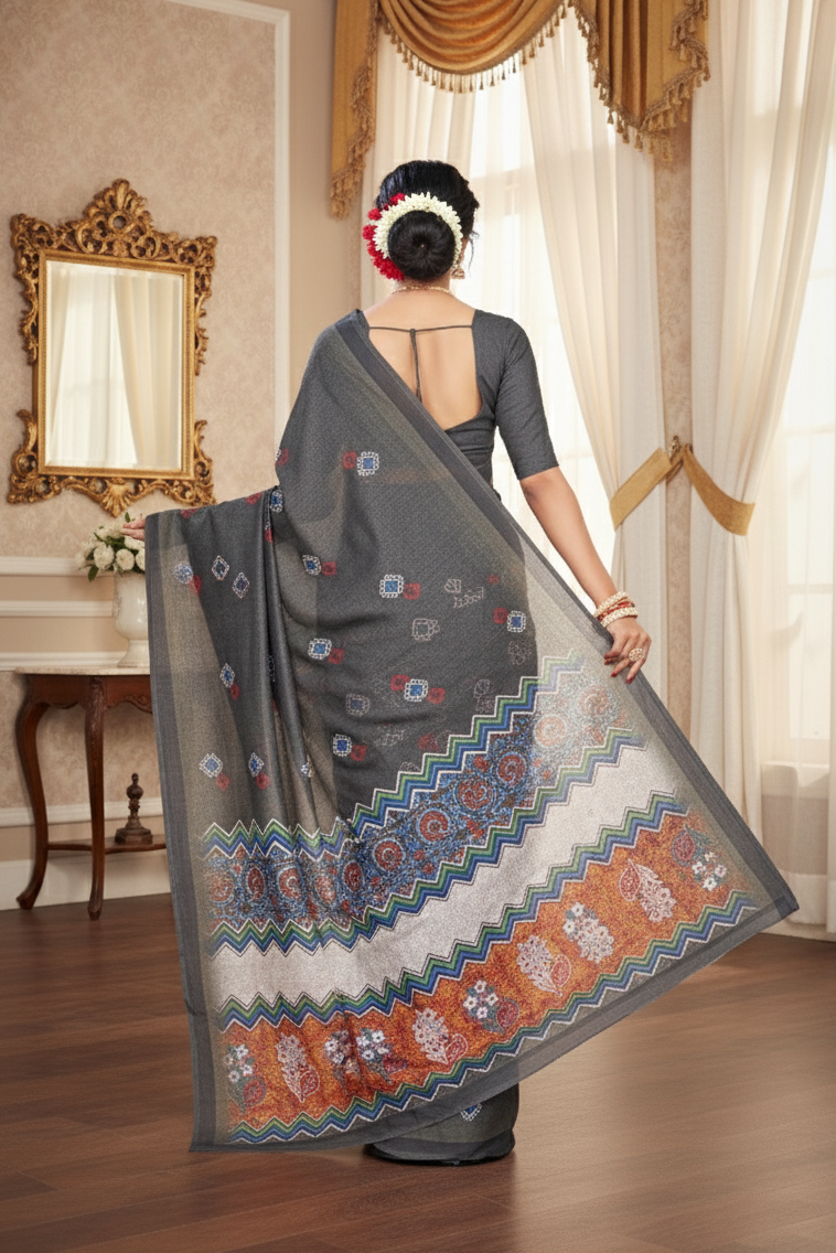 Ambarsariya Cotton Digital Printed Saree 4149
