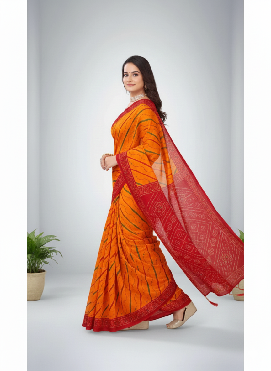 Janak Nandini Cotton Embroidery Saree 13042