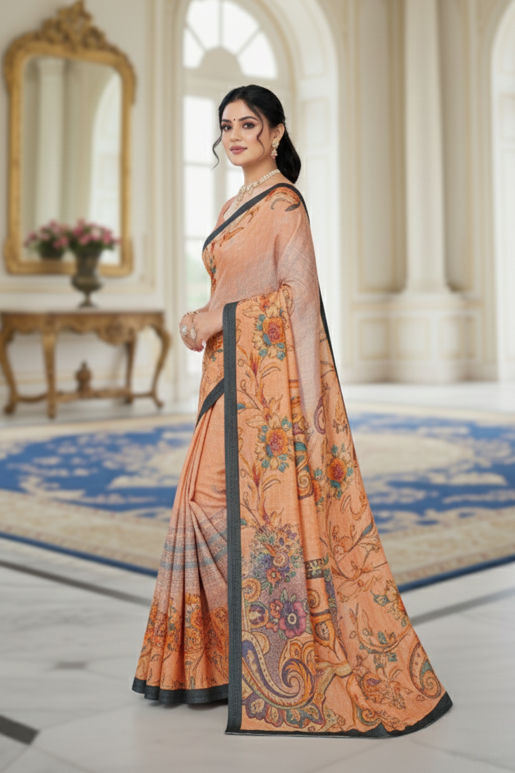 Ambarsariya Cotton Digital Printed Saree 4187