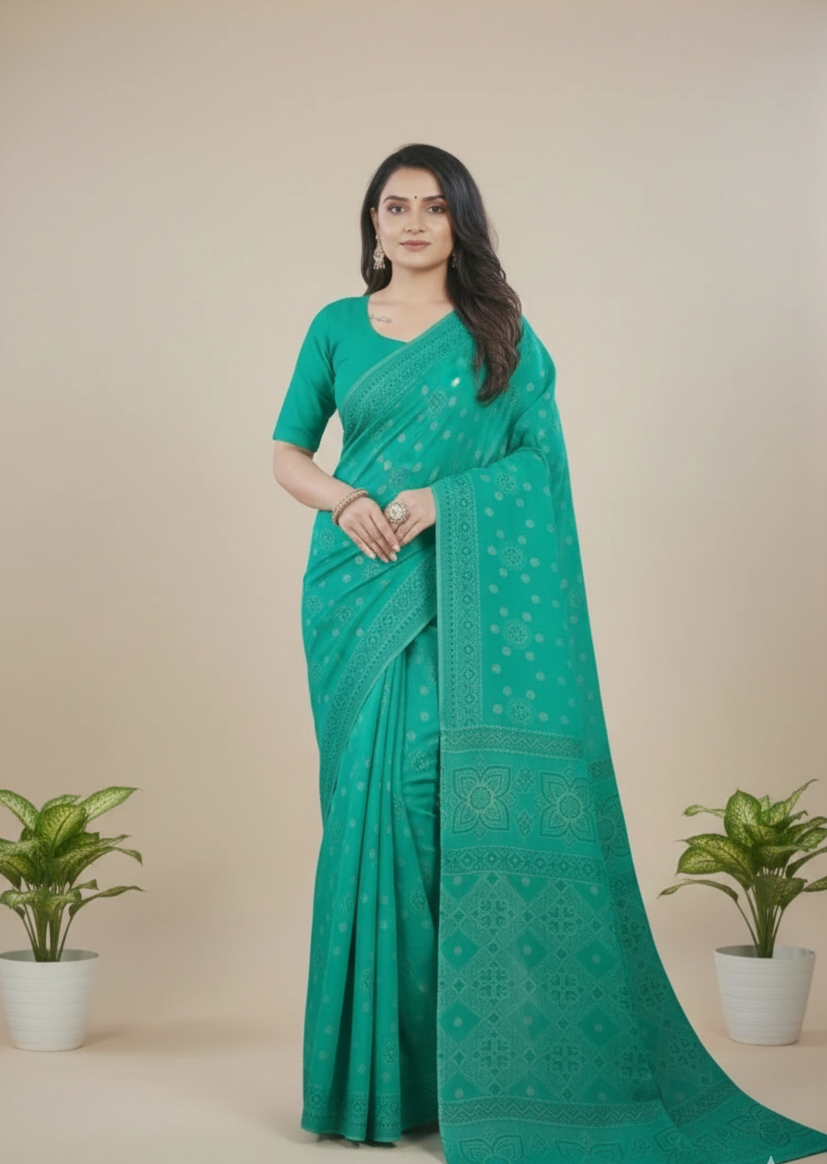 Ritika Cotton Printed Saree 1003