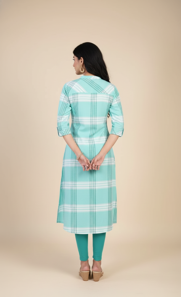 Eva Cotton Printed Long Kurti 1004