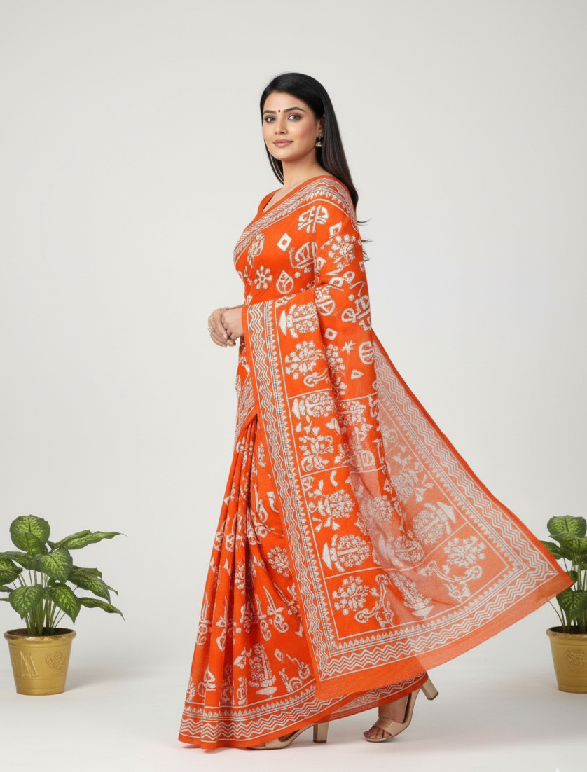 Priya 7 Cotton printed Saree 424409