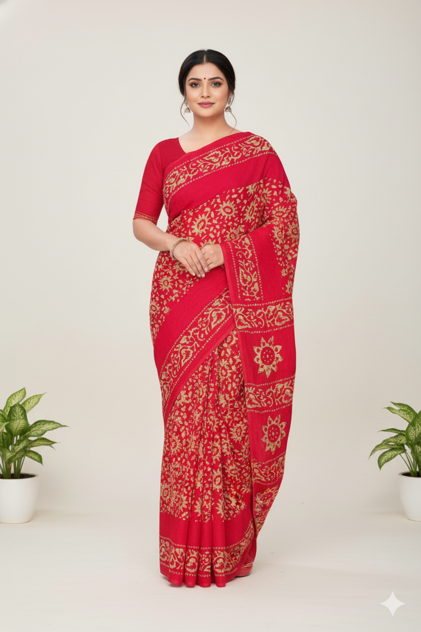 Melody 14 Cotton Printed Saree 781041