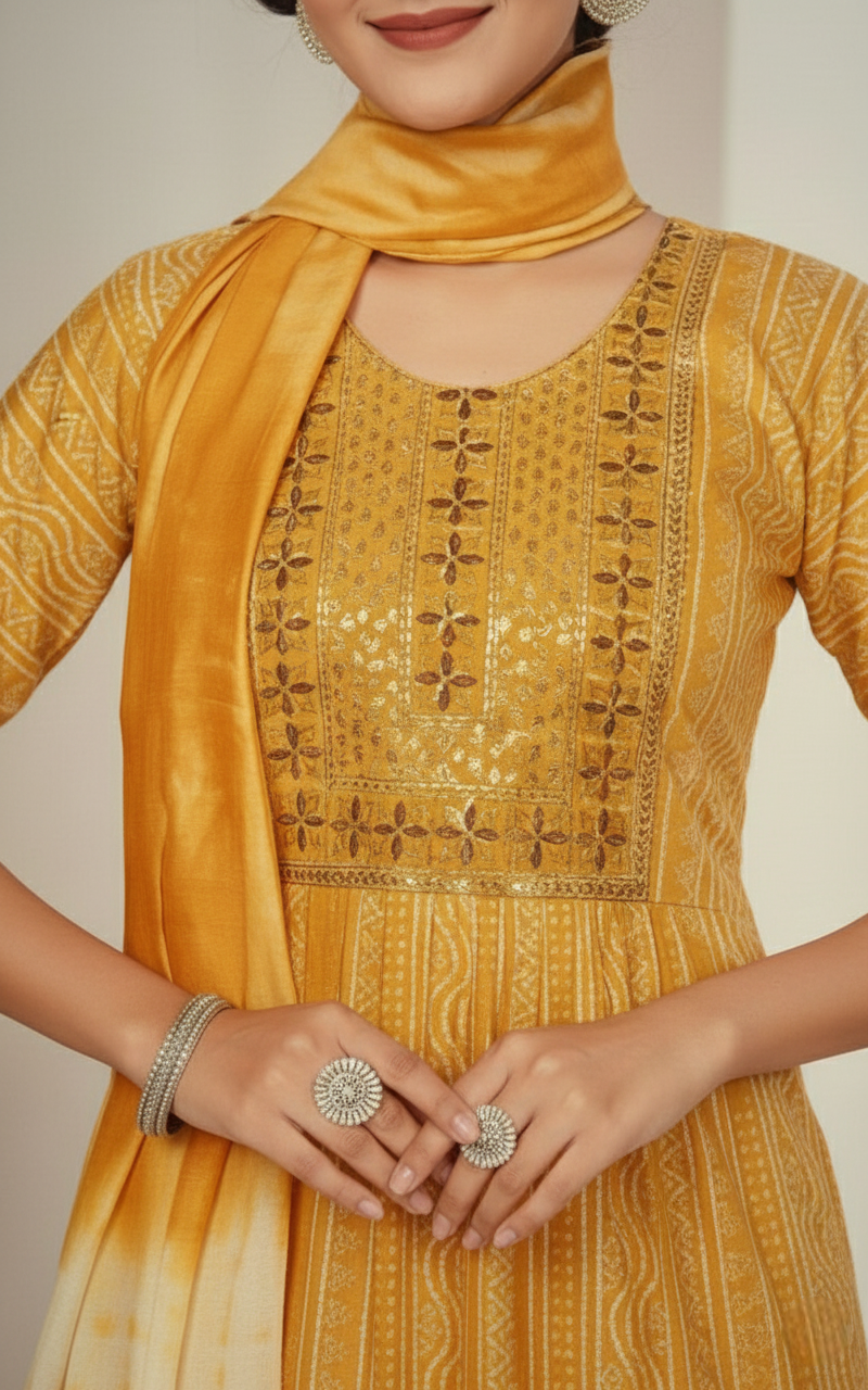 Tulip Cotton Printed Stitched Salwar Suit XXL 3003