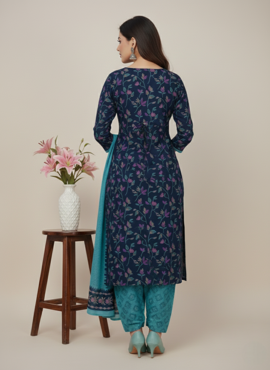 Sonpari Cotton Printed Stitched Salwar Suit XL 3003