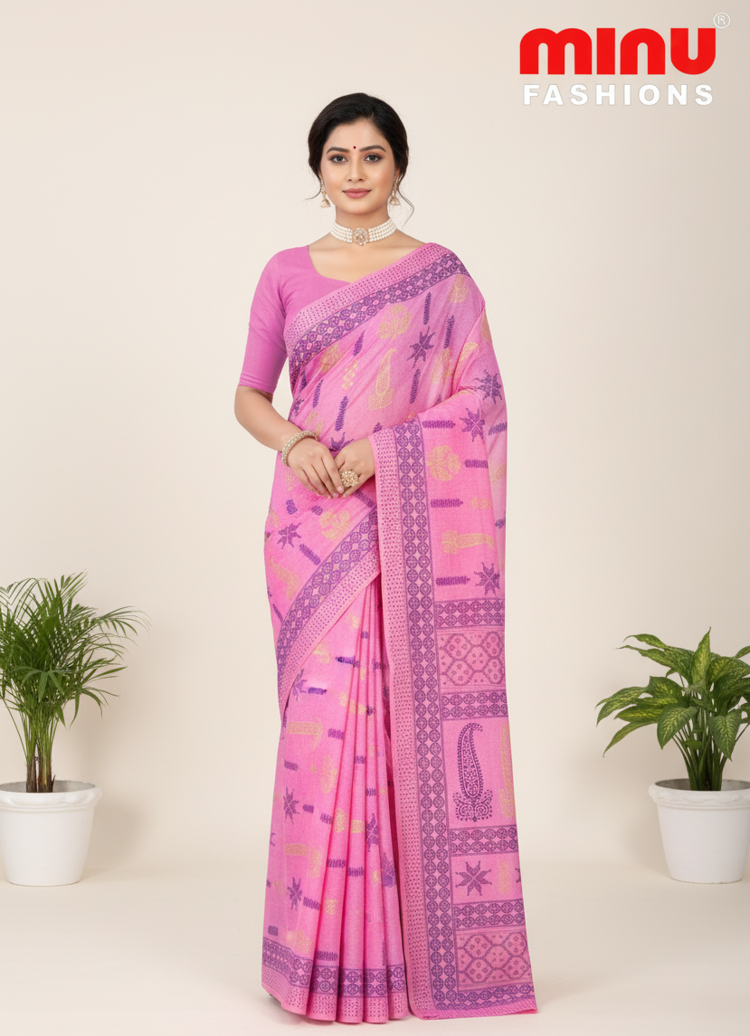 Daisy 3 Cotton Printed Saree 3557