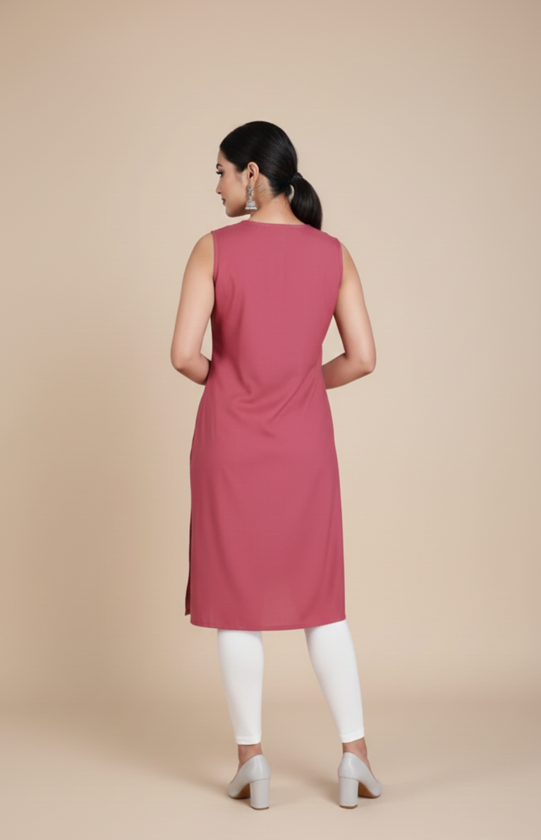 Sikha Sleeveless Cotton Kurti 4