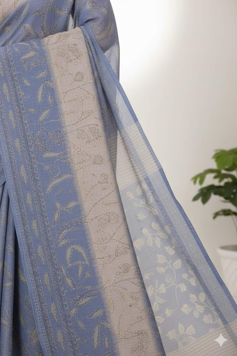 Kesariya 3 Cotton Printed Saree 731084