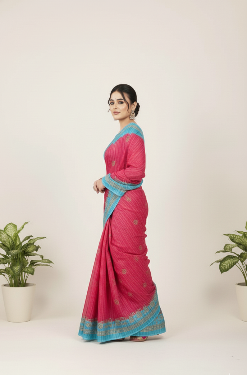 Prativa Batik Cotton Printed Saree 15005