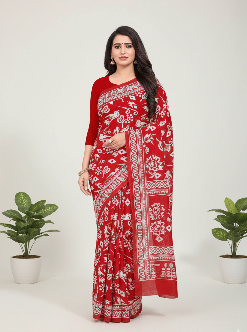 Priya 7 Cotton printed Saree 424409