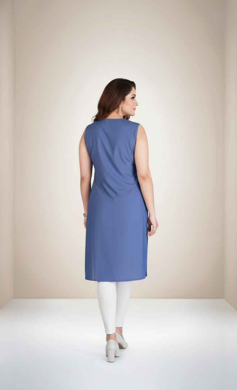 Sikha Sleeveless Cotton Kurti 6