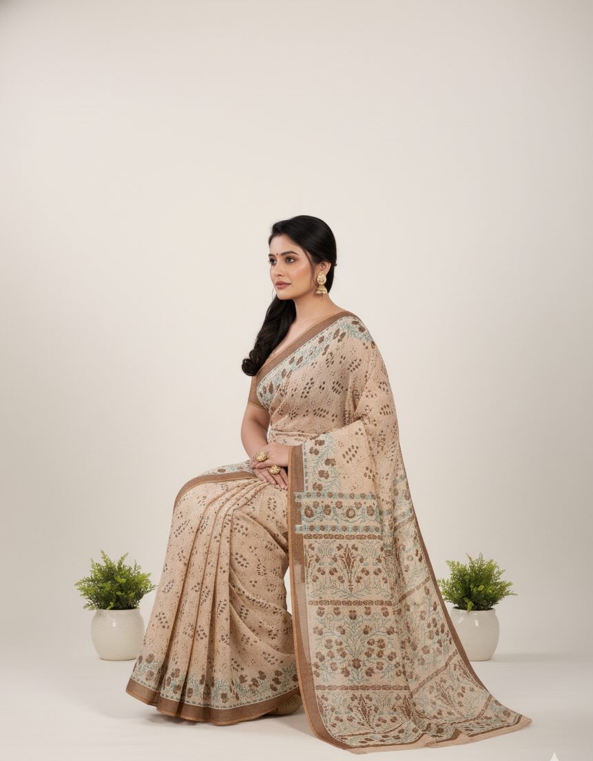 Rio Cotton Printed Saree 3370