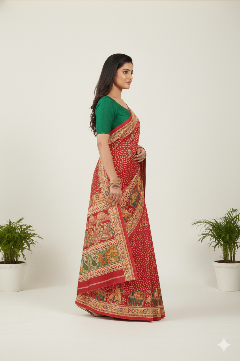 MINU SAREE DIGITAL FASHION RADHEY KRISHNA 45023
