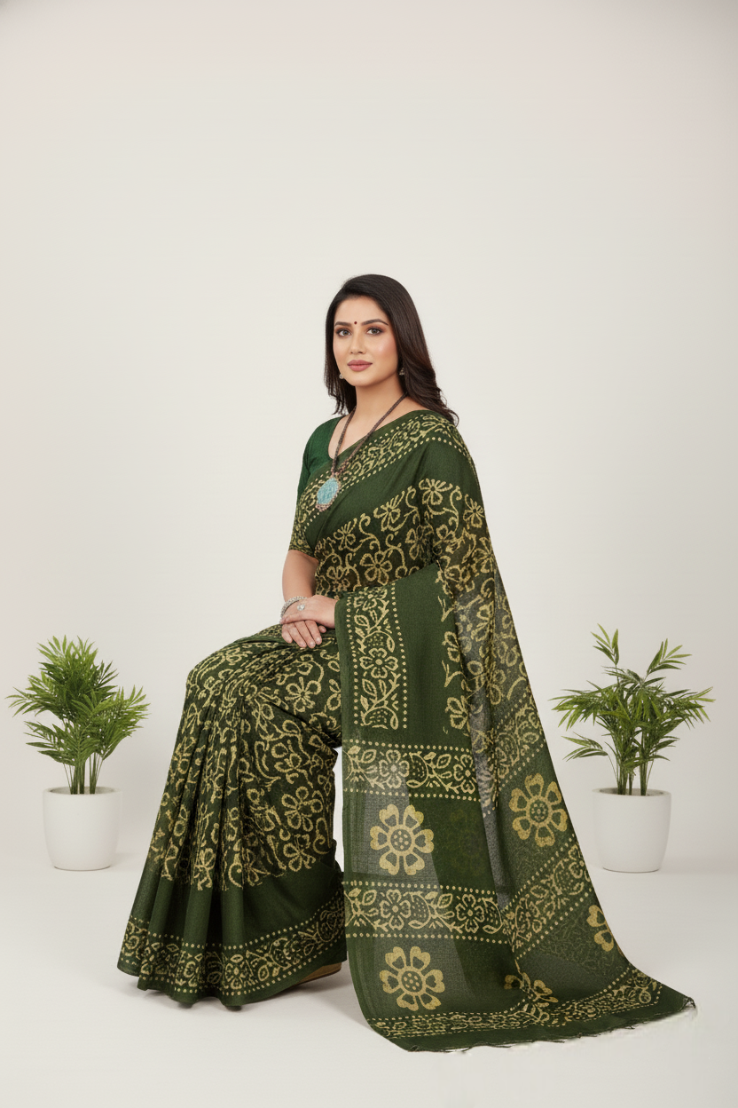 Melody 14 Cotton Printed Saree 781037