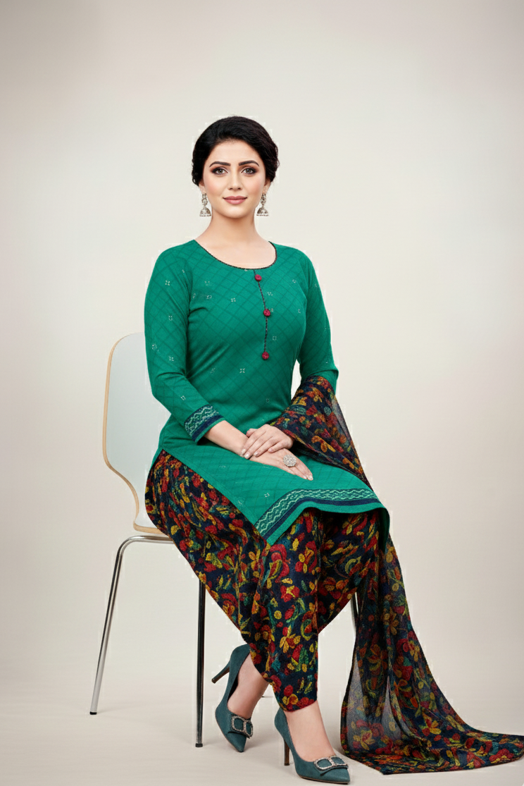 Akshara Patiyala Cotton Printed Stitched Salwar Suit 1707