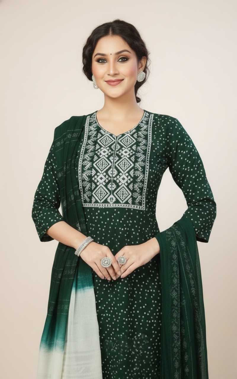 Tulip Cotton Printed Stitched Salwar Suit XXL 3001