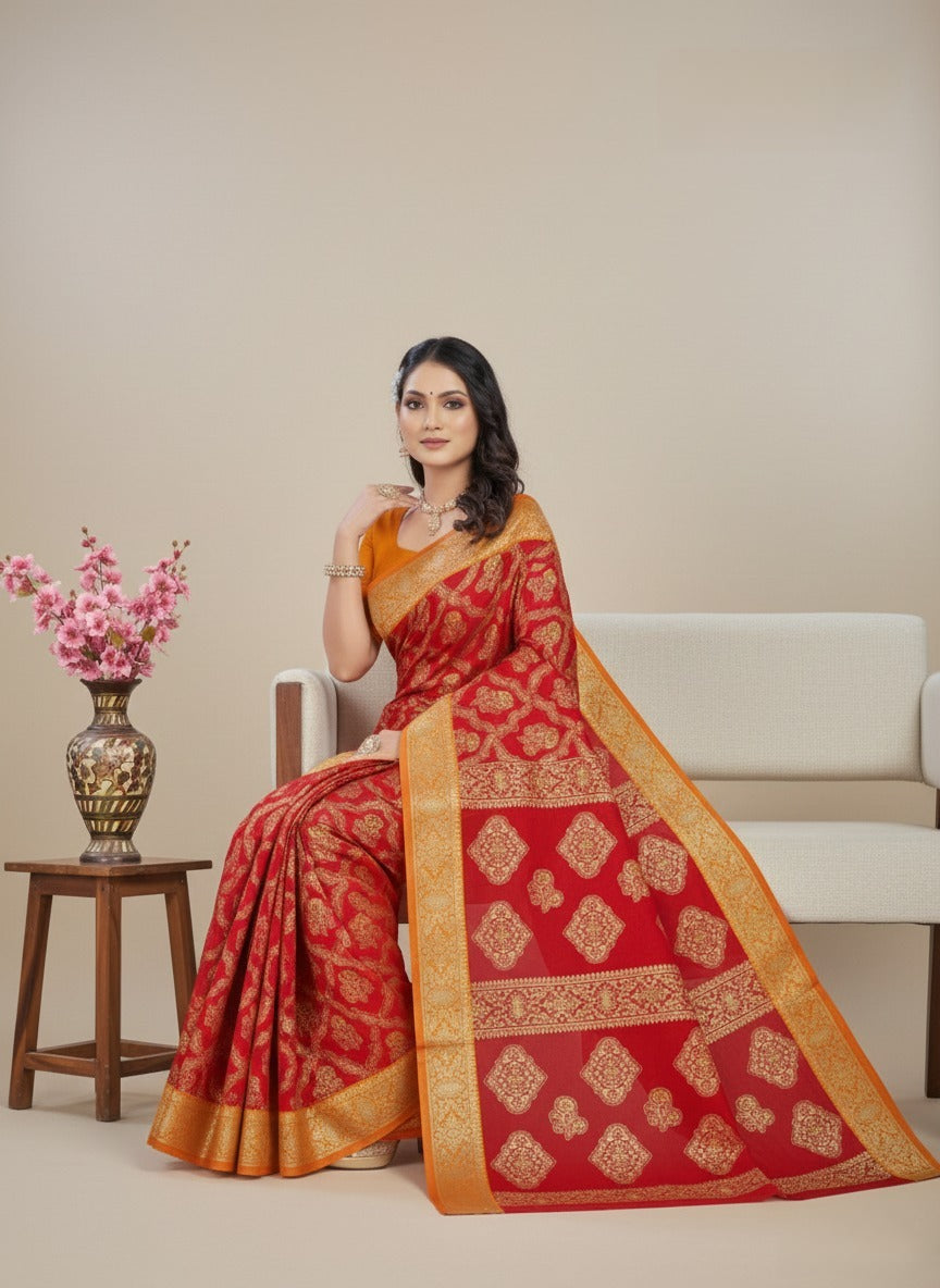 Tanushka Cotton Printed Saree