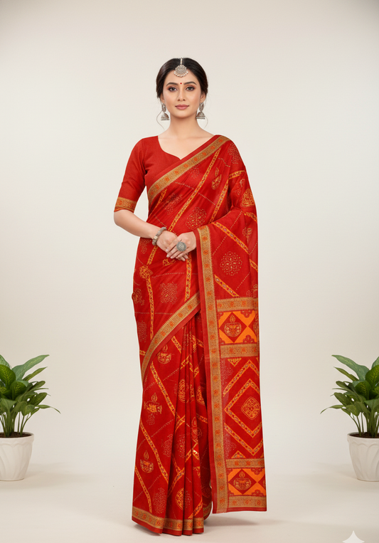 Humraaz Chunri V- Soft Cotton Saree