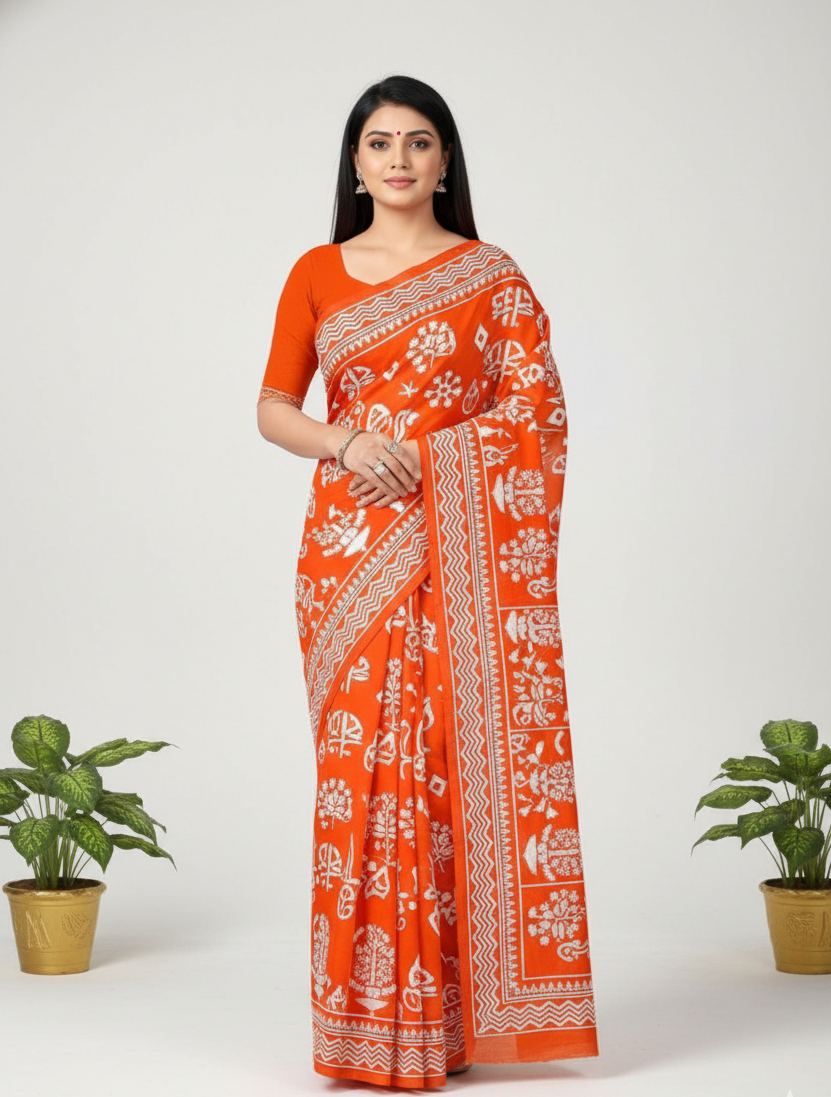 Priya 7 Cotton printed Saree 424409