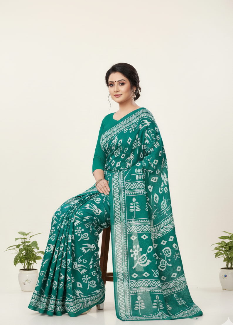 Priya 7 Cotton Printed Saree 424409