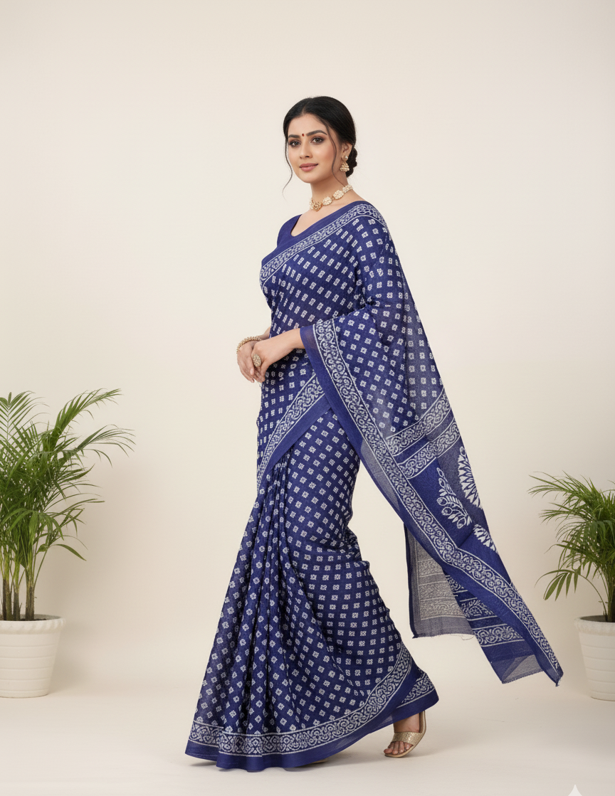 Madhurima Cotton Printed Saree 1006