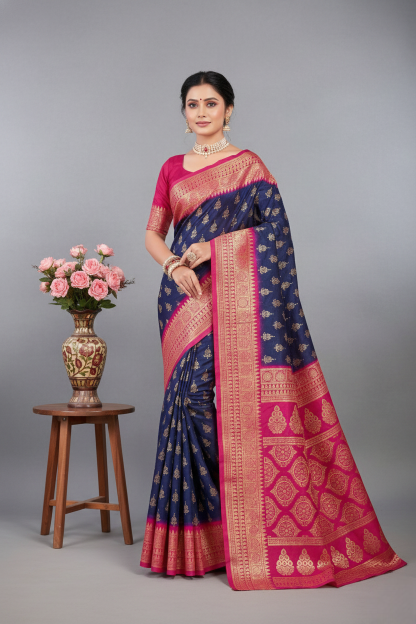 Gold Star Malai Cotton Printed Saree 2958