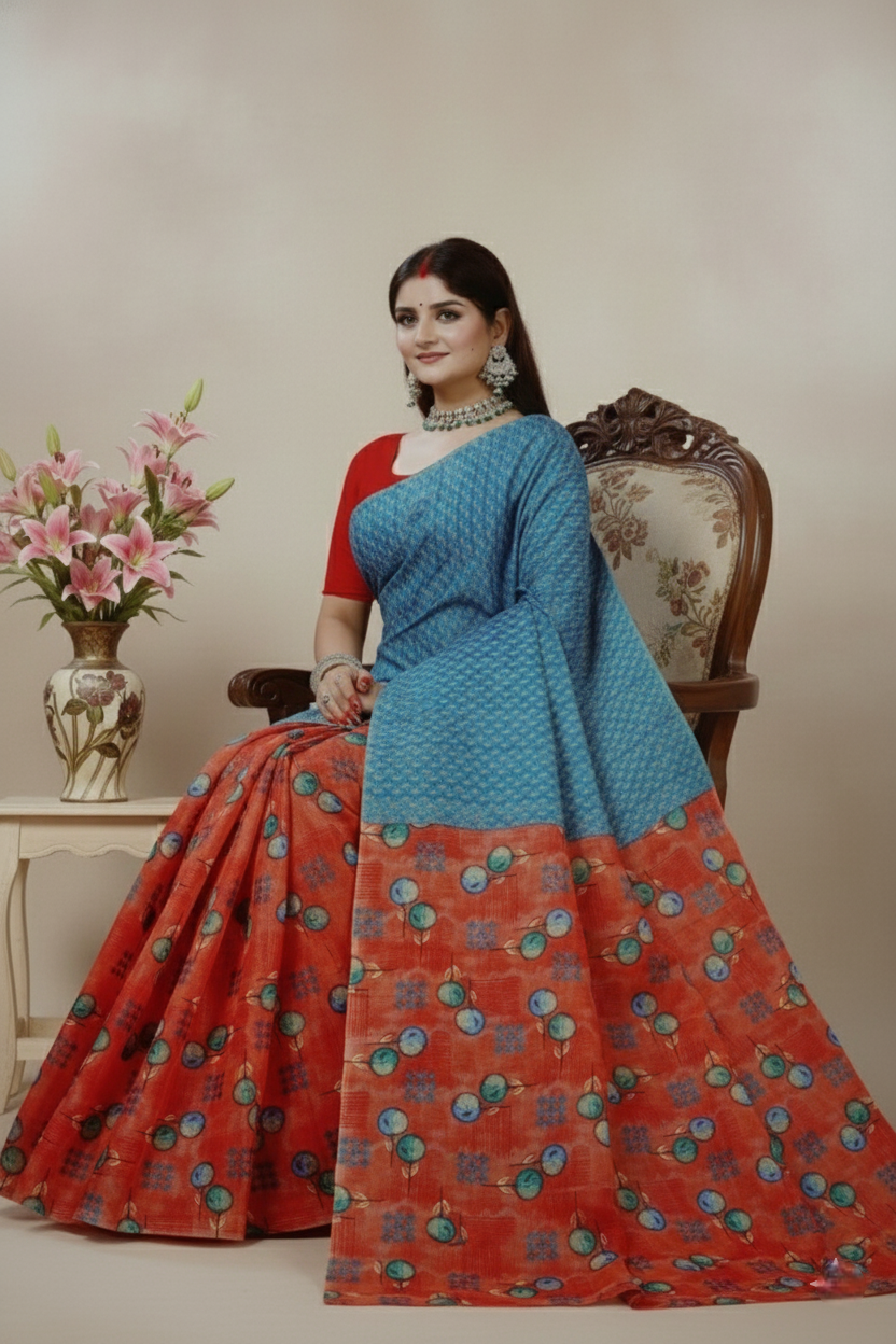 Raasa Cotton Printed Saree 10768