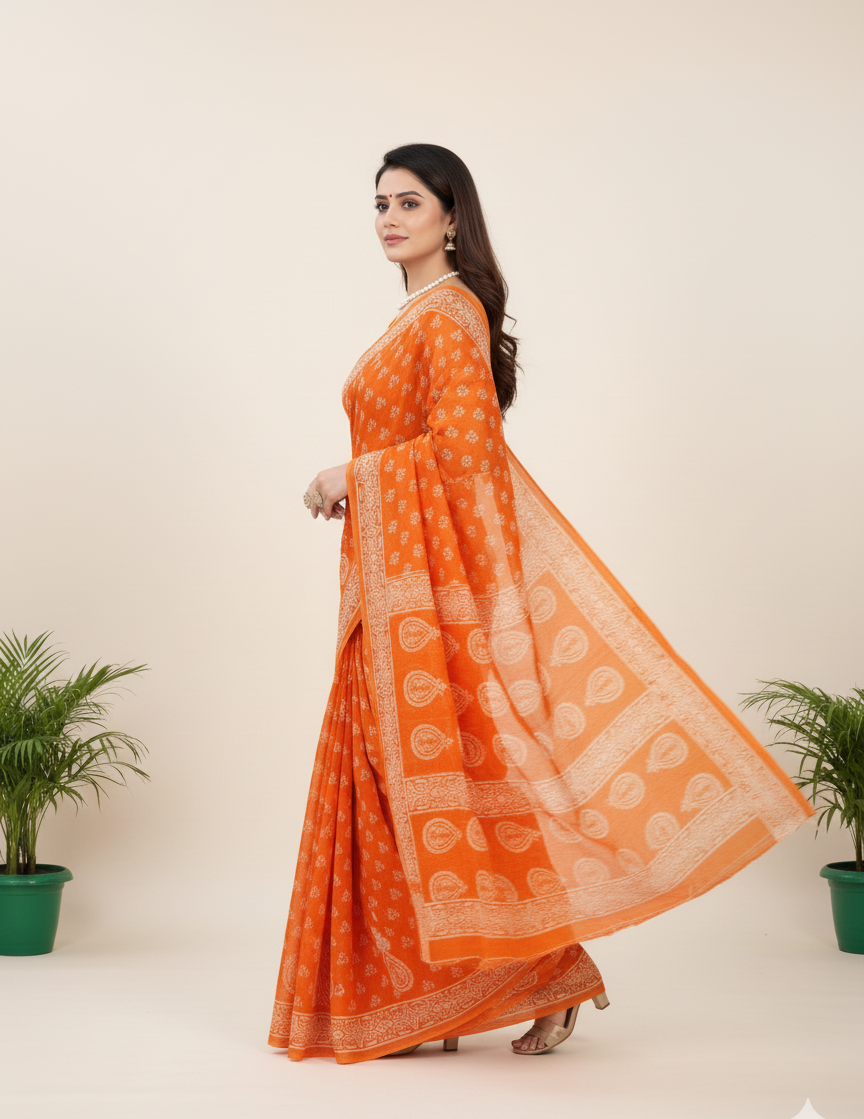 Suparna 2 Cotton Printed Saree 1002