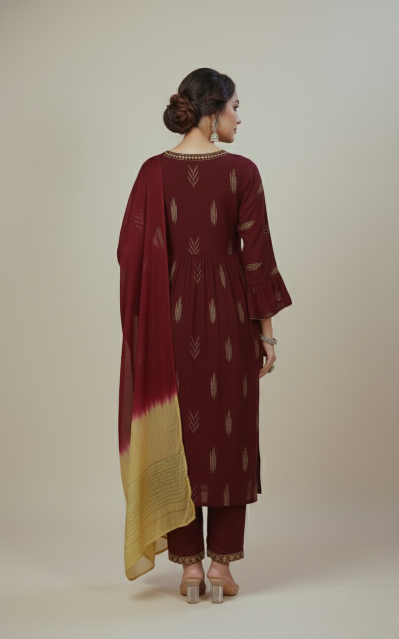 Tulip Cotton Printed Stitched Salwar Suit XXL 3007