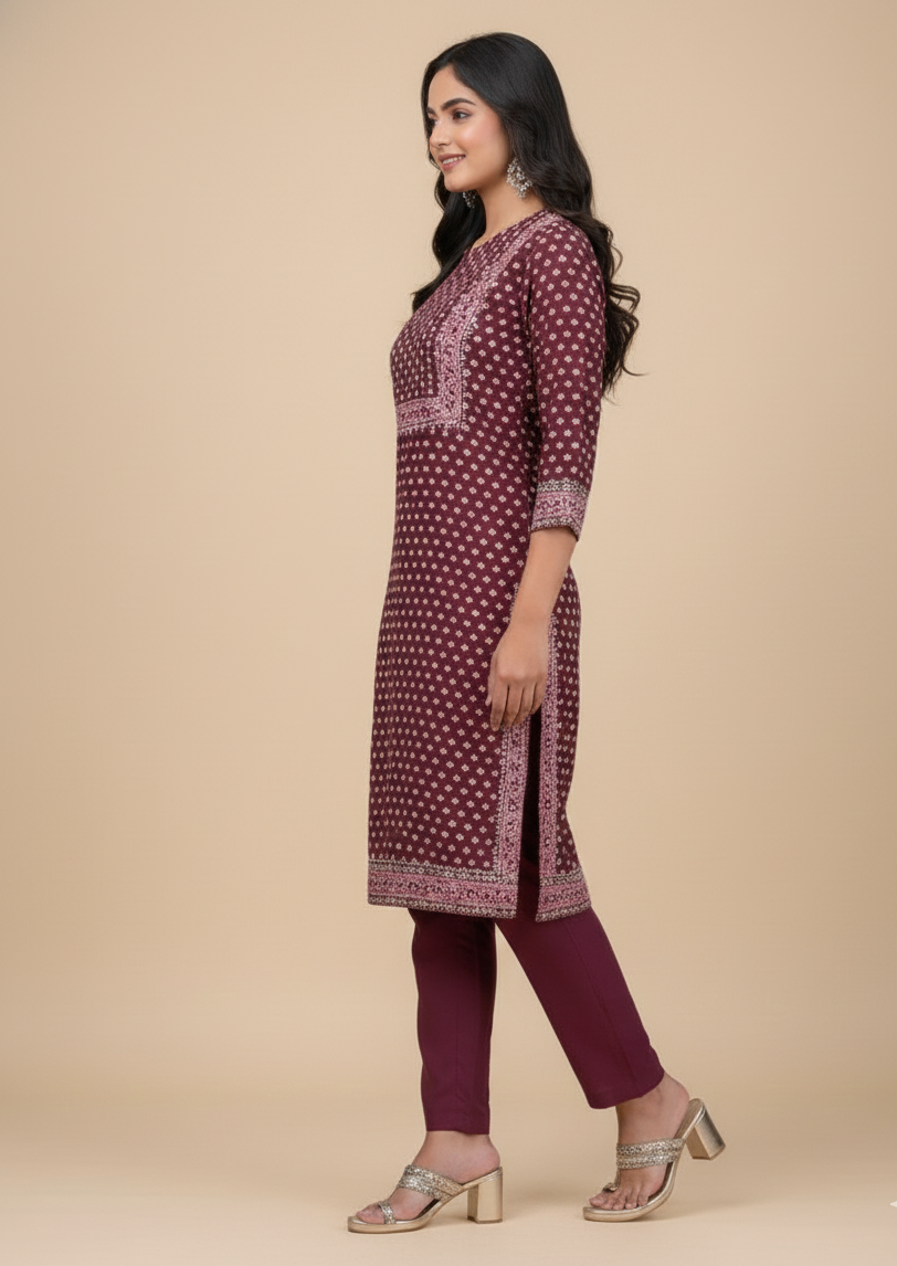 Pratishtha Cotton Printed Kurti Set 1004