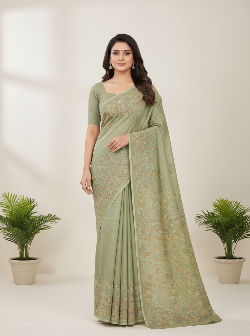 Mabesha Cotton Printed Saree 3583