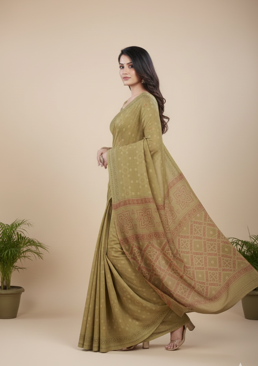 Ritika Cotton Printed Saree 1008