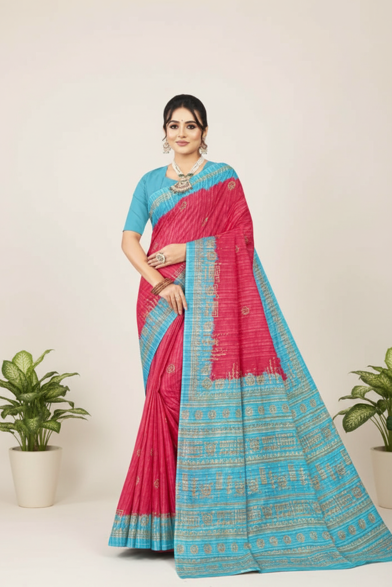 Prativa Batik Cotton Printed Saree 15005
