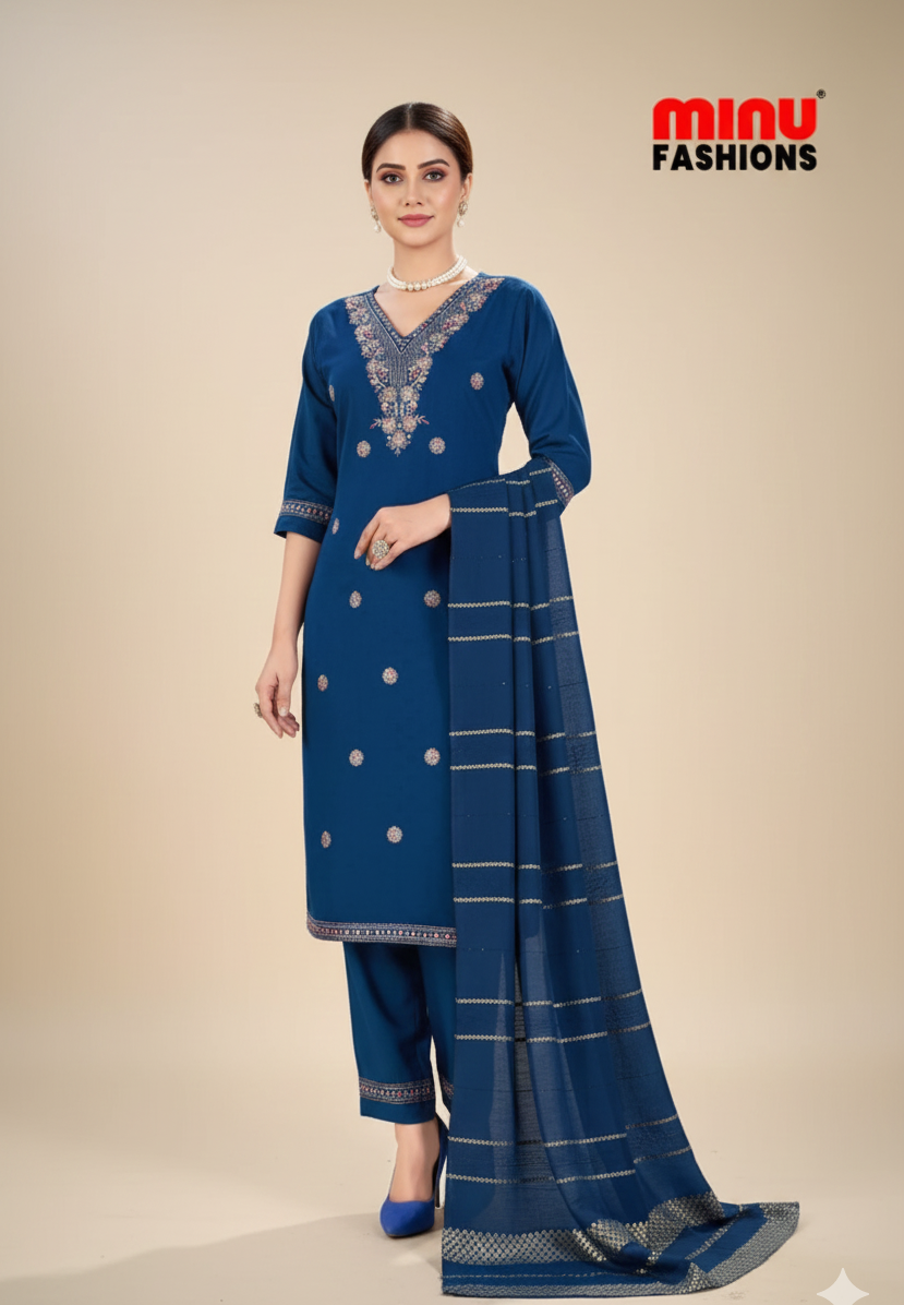 Abhilasha Cotton Printed Stitched Salwar Suit 1001