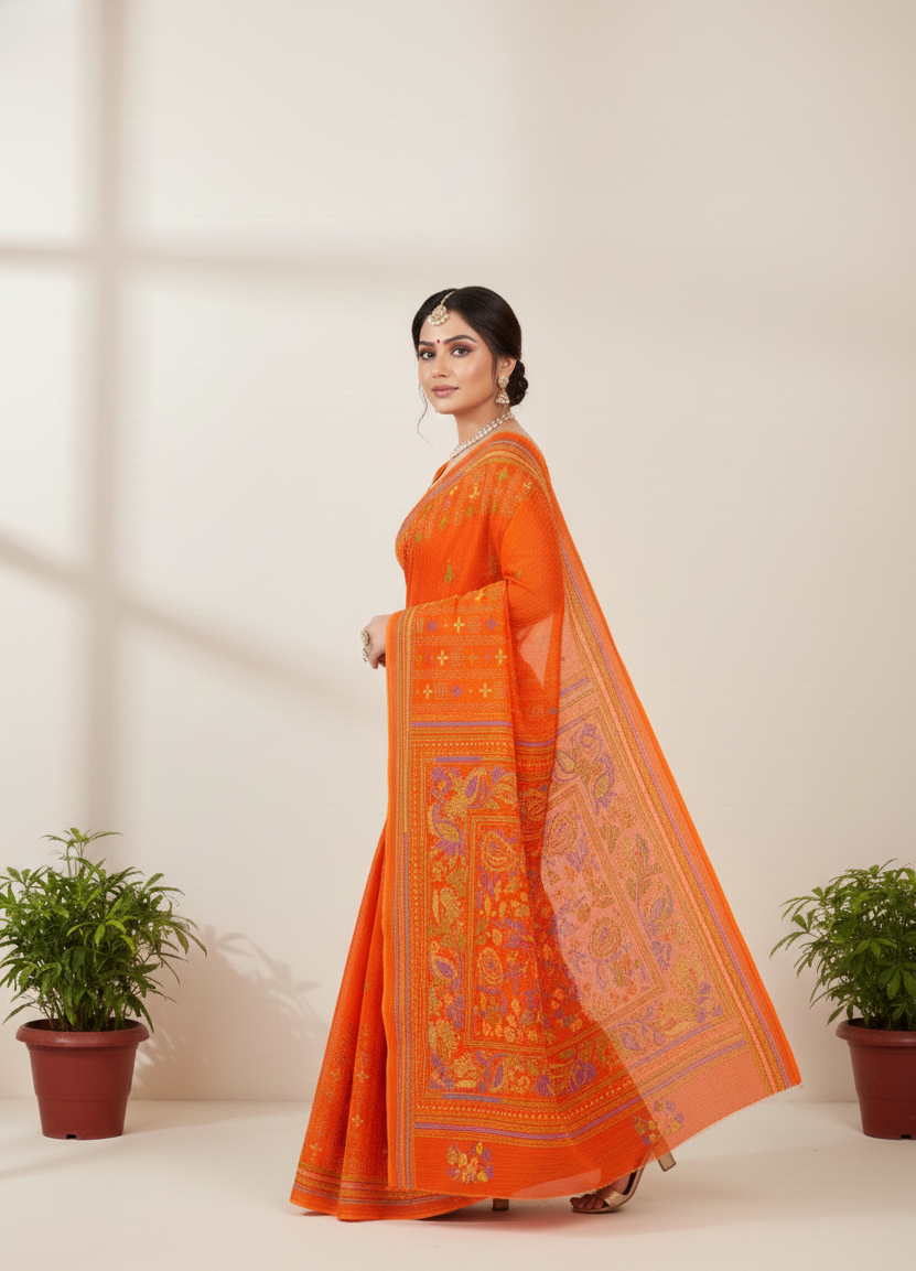 Orchid V- Premium Cotton Saree