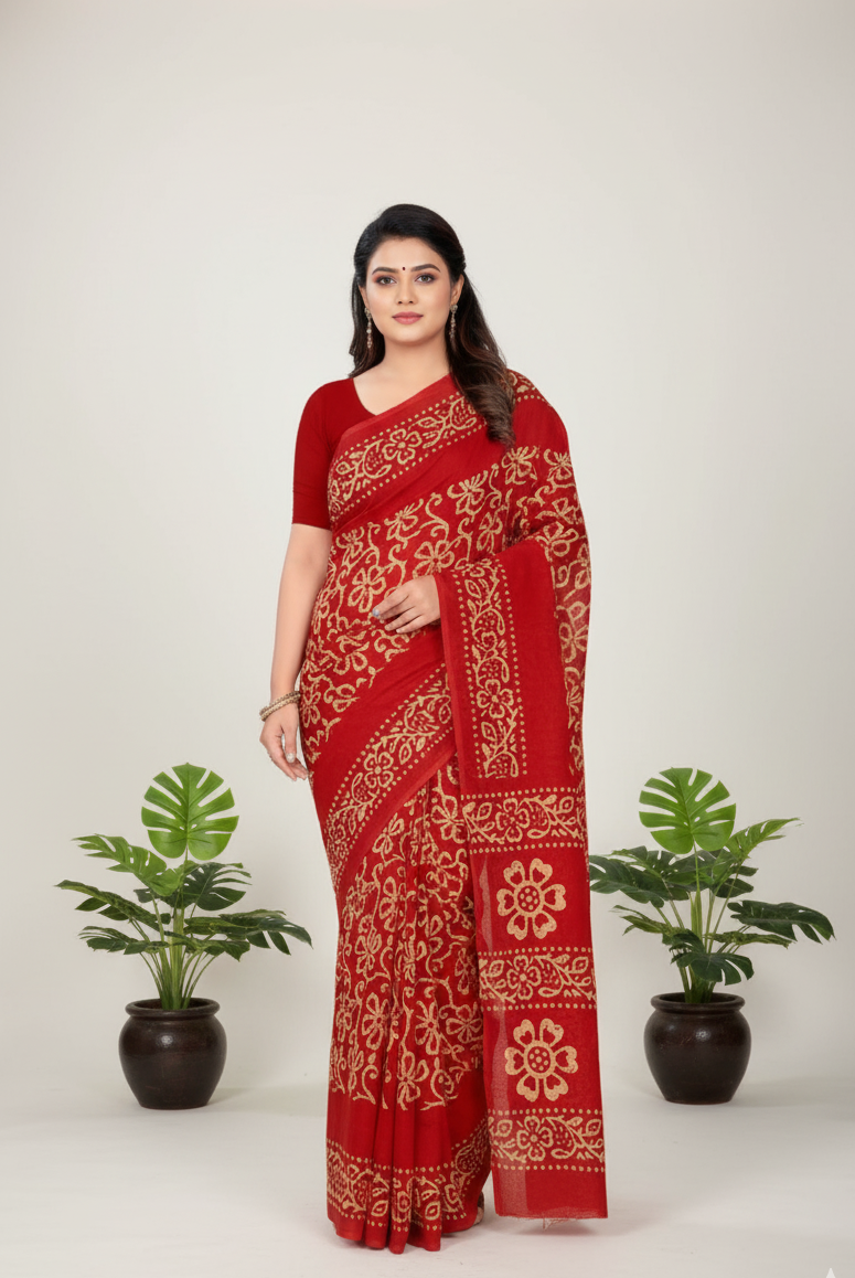 Melody 14 Cotton Printed Saree 781037