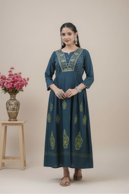 Gehna Rayon Printed Kurti 1005