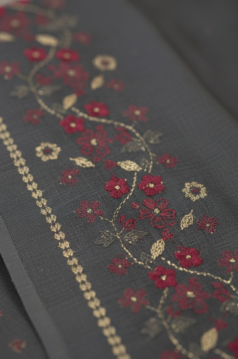 Public Demand Cotton Printed Saree Grey