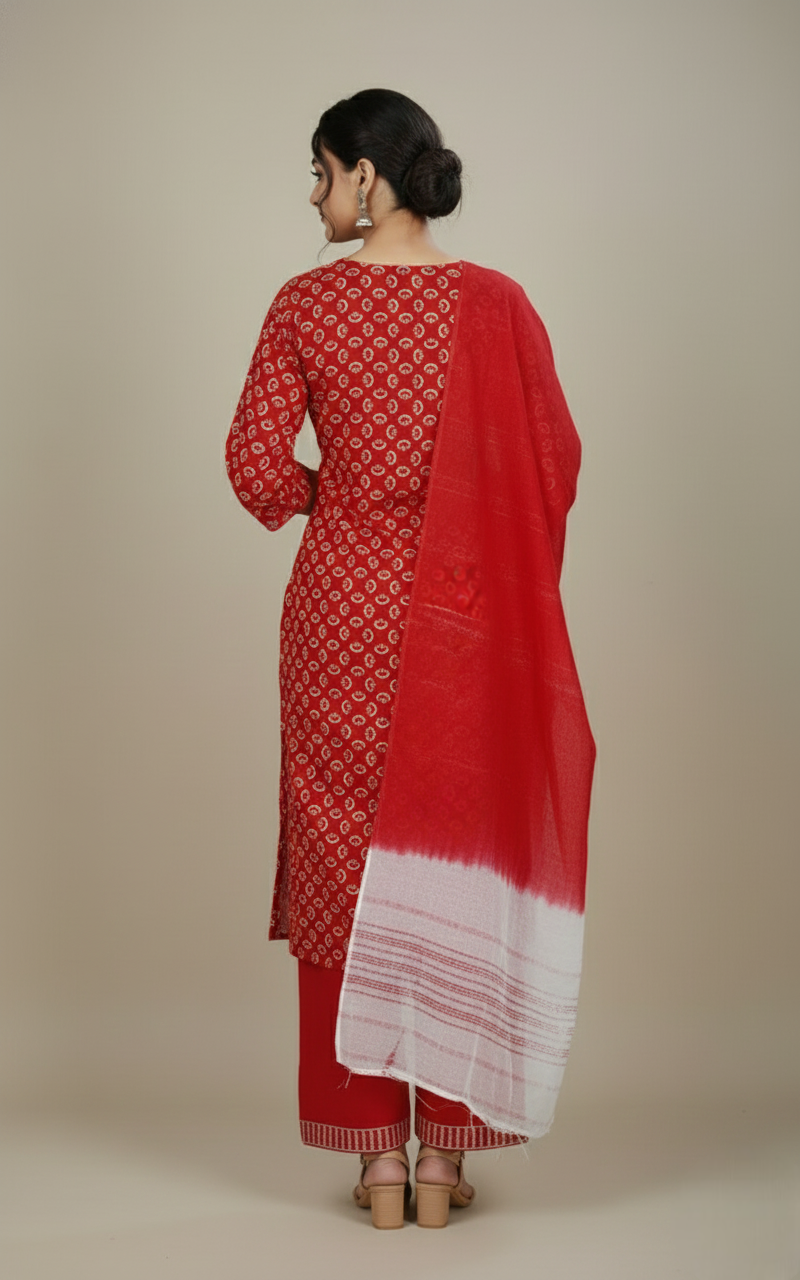 Tulip Cotton Printed Stitched Salwar Suit XXL 3005