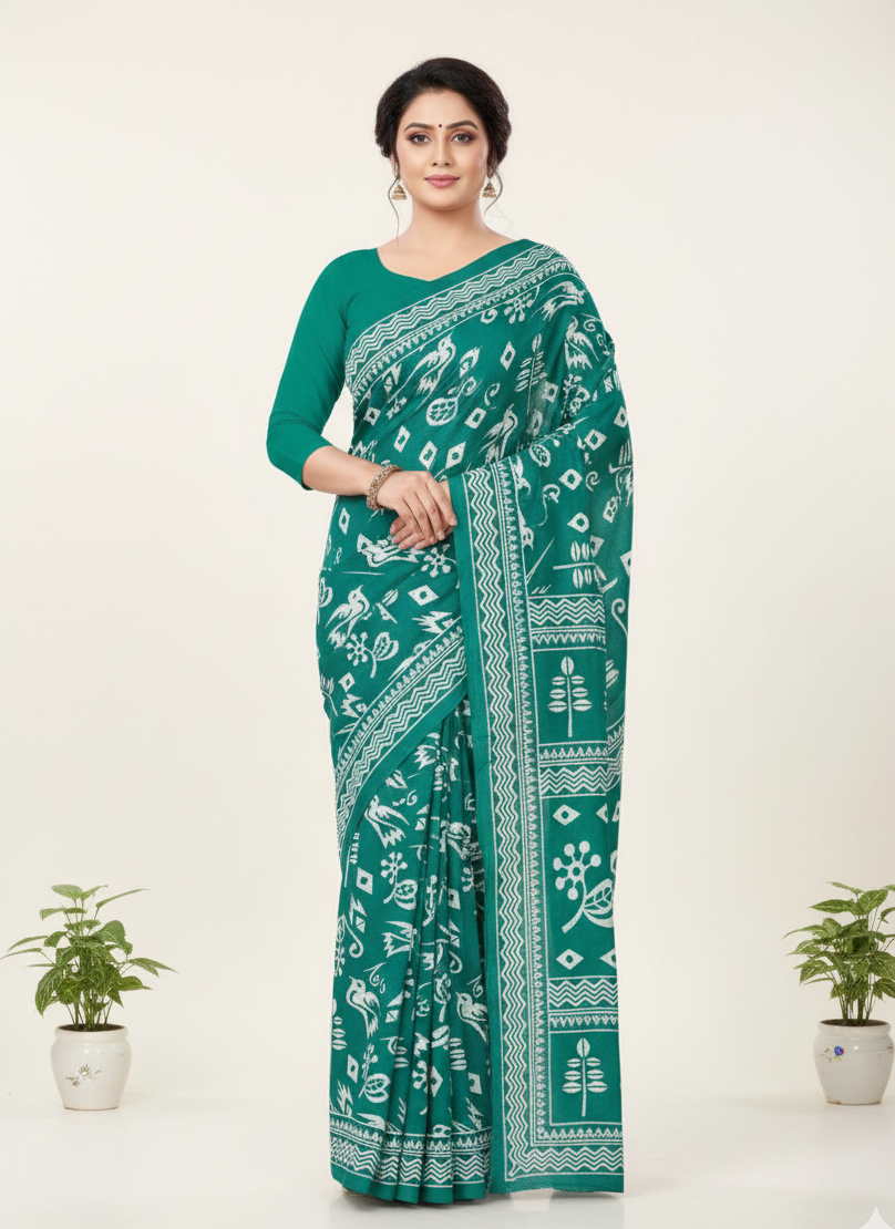 Priya 7 Cotton Printed Saree 424409