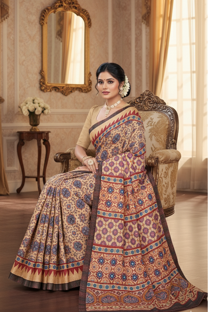 Ambarsariya Cotton Digital Printed Saree 4159